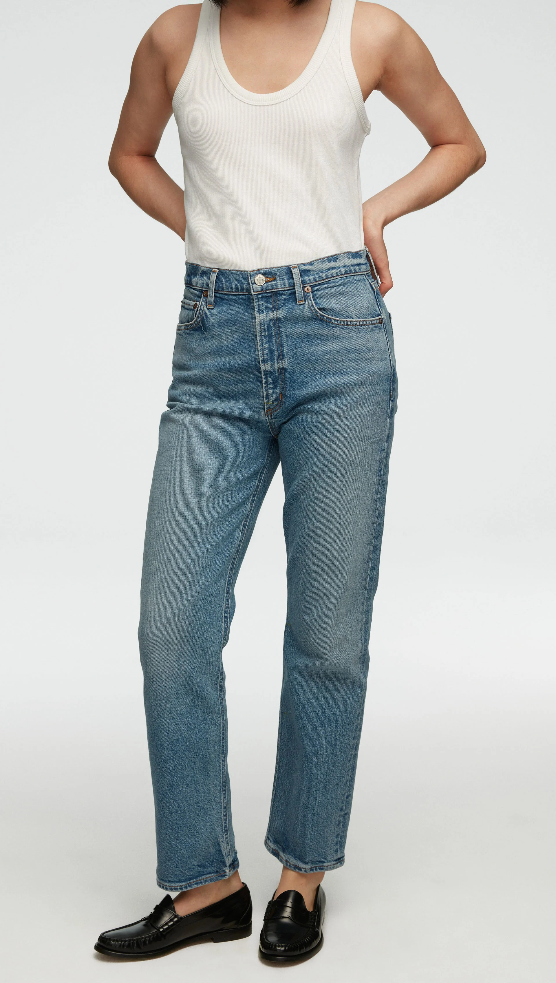 AGOLDE x High Rise Stovepipe | Neptune - Image 5