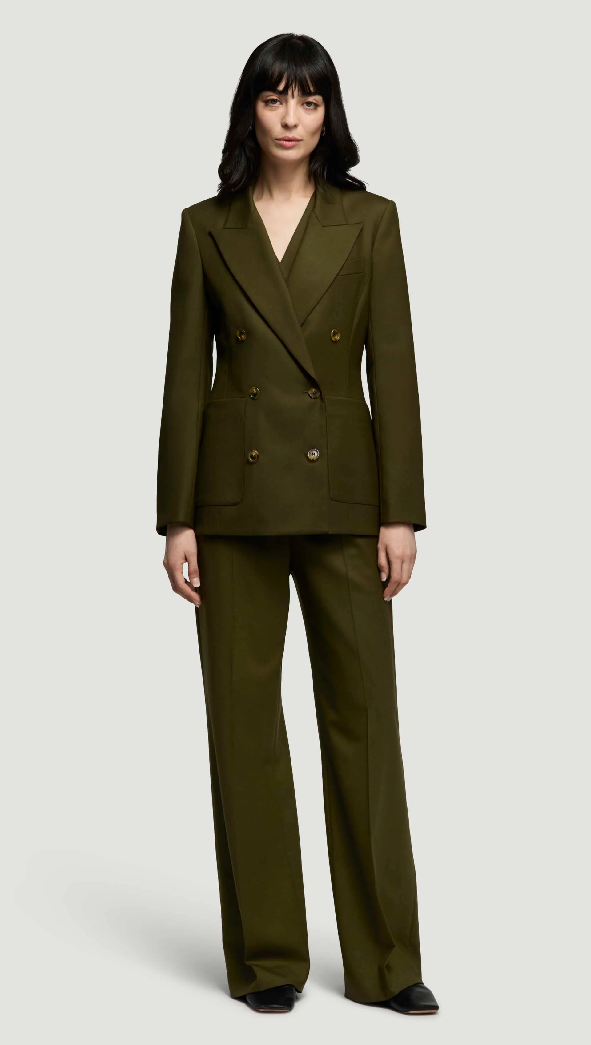 Chelsea Blazer in Seasonless Wool | Basil - Image 3