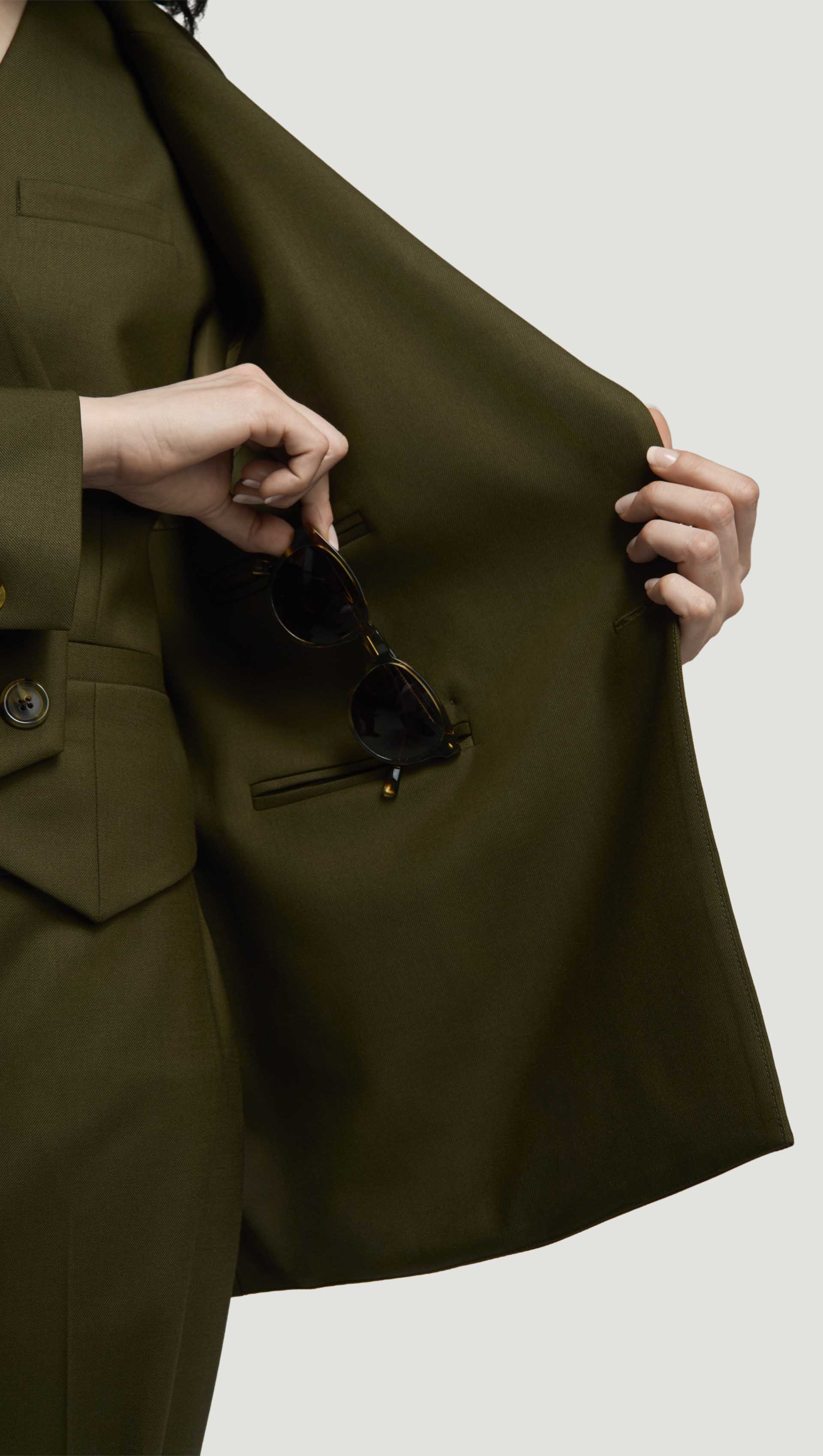 Chelsea Blazer in Seasonless Wool | Basil - Image 6