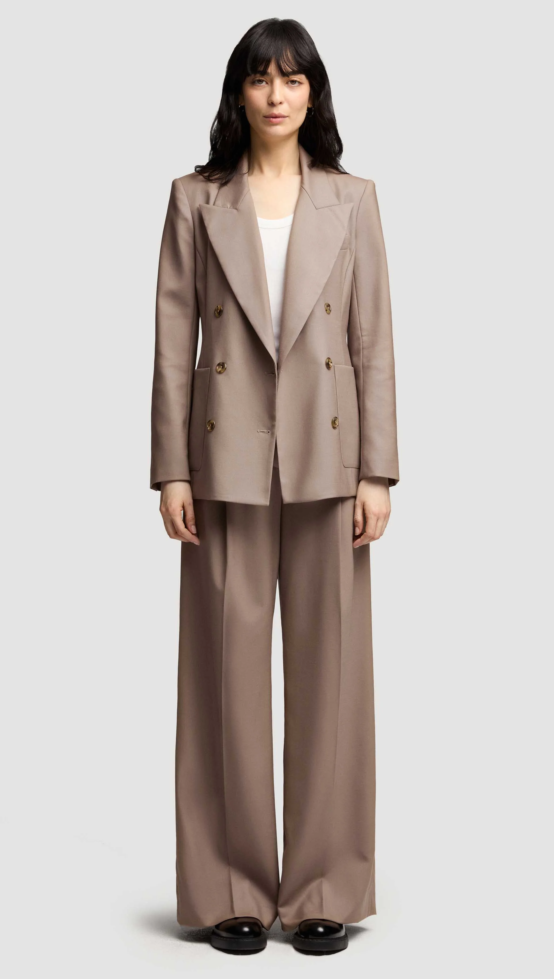 Chelsea Blazer in Seasonless Wool | Taupe - Image 3