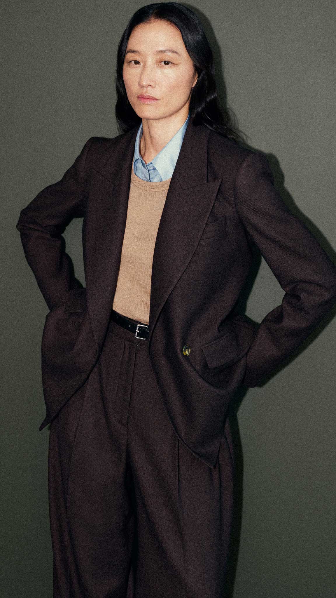 Lenox Blazer in Brushed Wool | Brown - Image 10