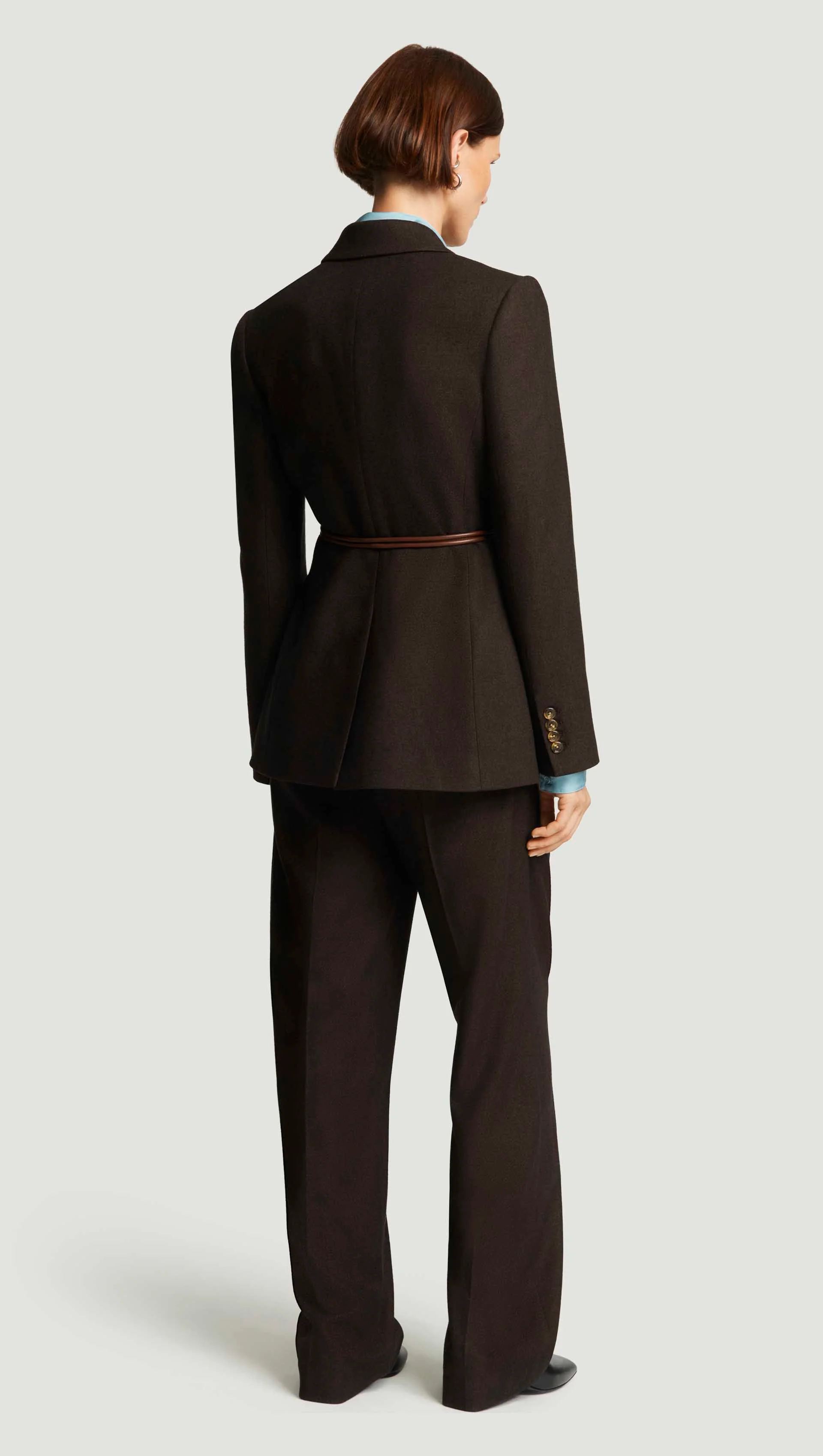 Lenox Blazer in Brushed Wool | Brown - Image 5