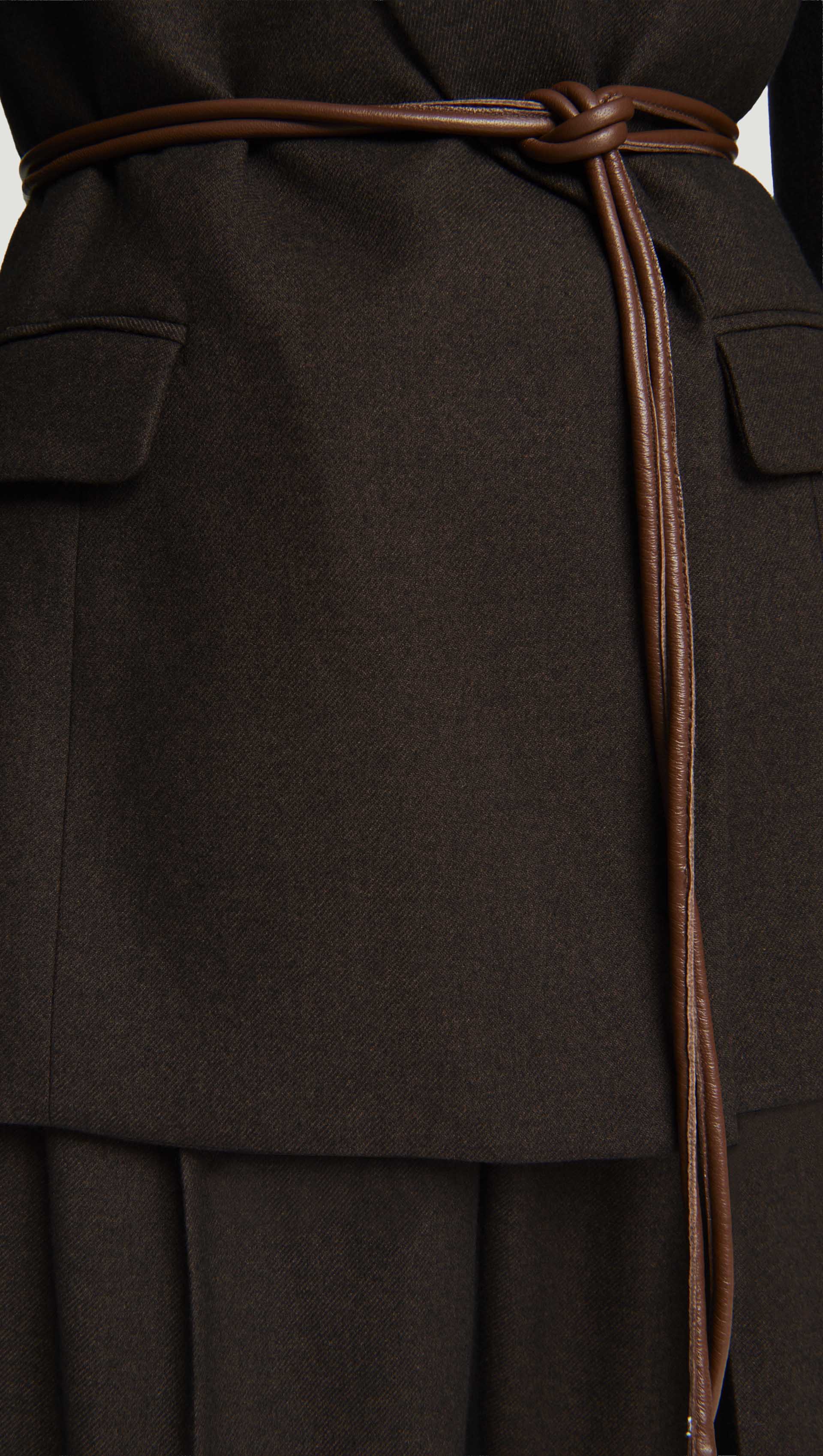 Lenox Blazer in Brushed Wool | Brown - Image 8