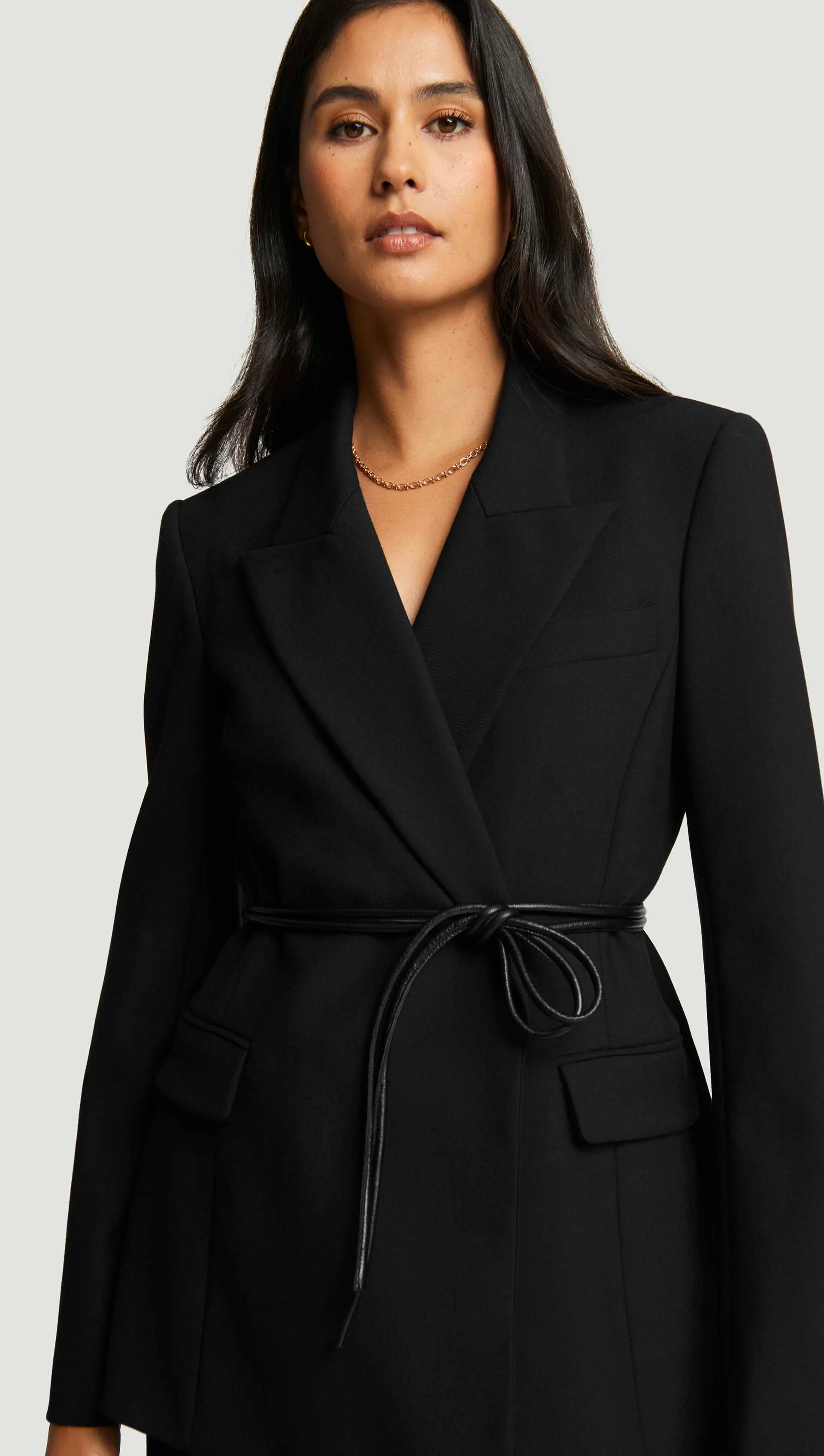 Lenox Blazer in Heavy Wool Twill | Black - Image 5