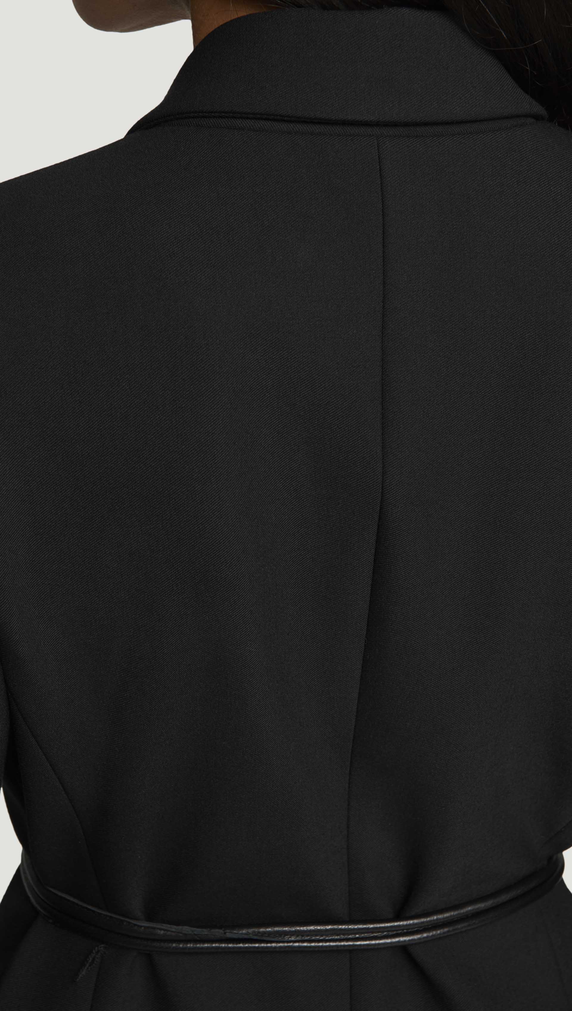 Lenox Blazer in Heavy Wool Twill | Black - Image 6