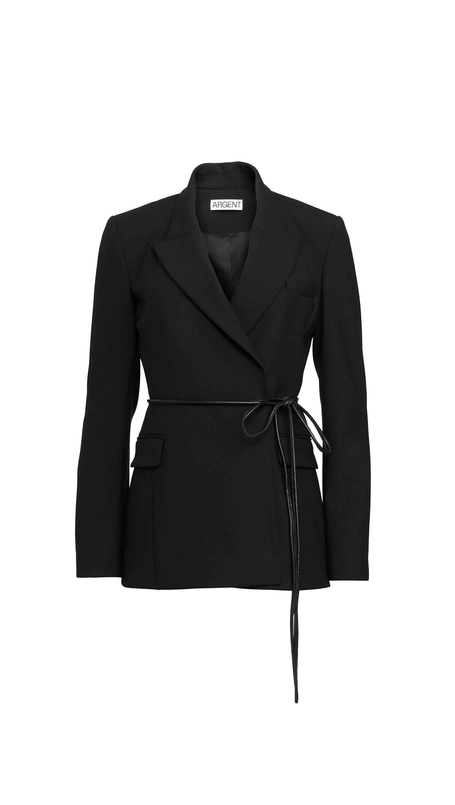 Lenox Blazer in Heavy Wool Twill | Black - Image 7
