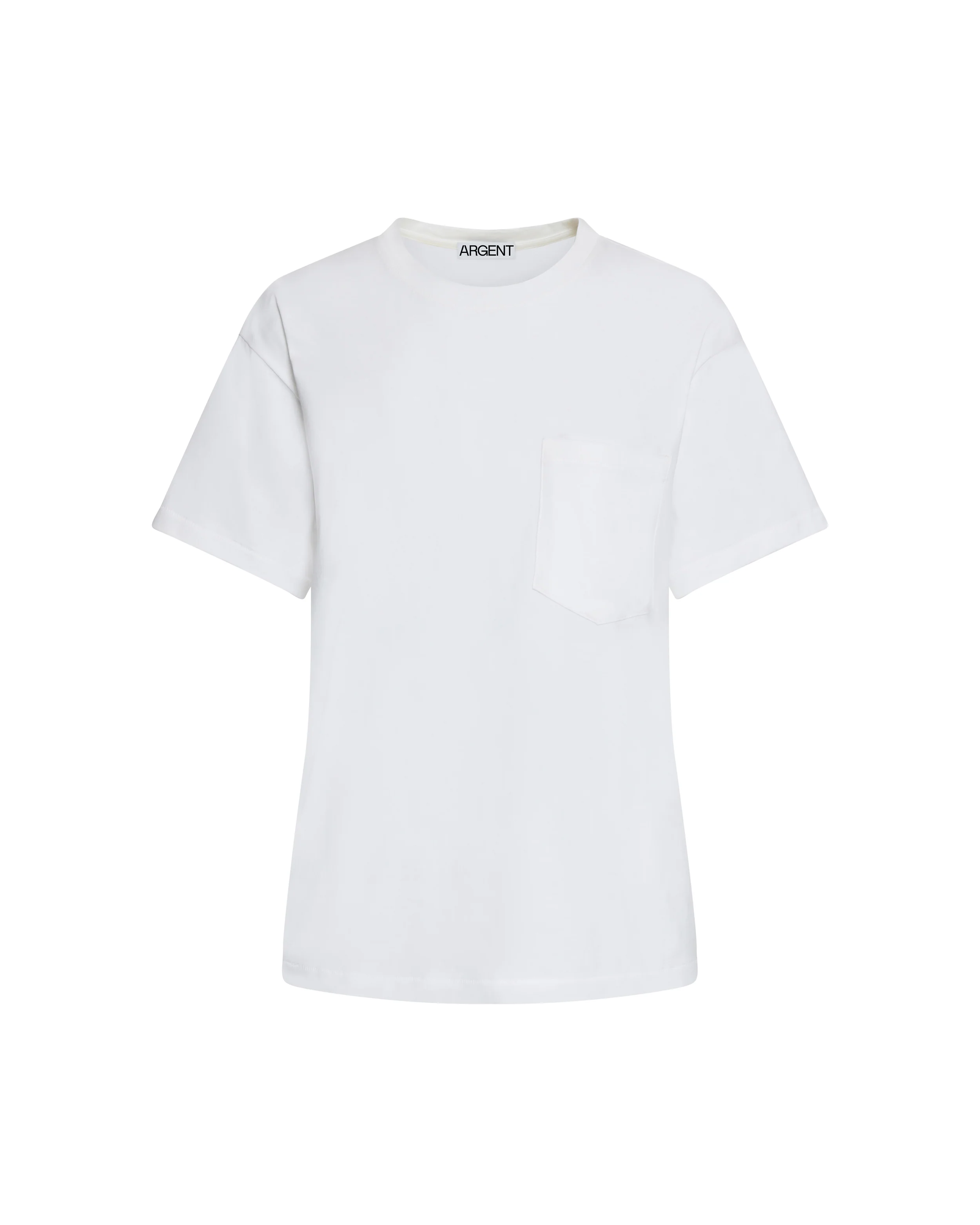 Oversized Pocket Tee in Cotton Jersey | White - Image 6