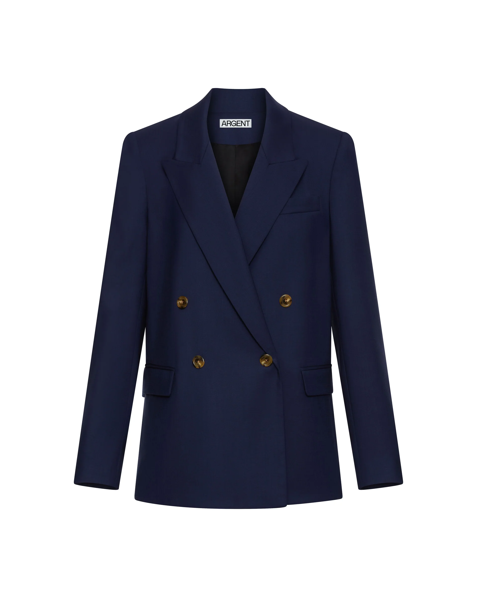 Peak Lapel Blazer in Seasonless Wool | Navy - Image 11