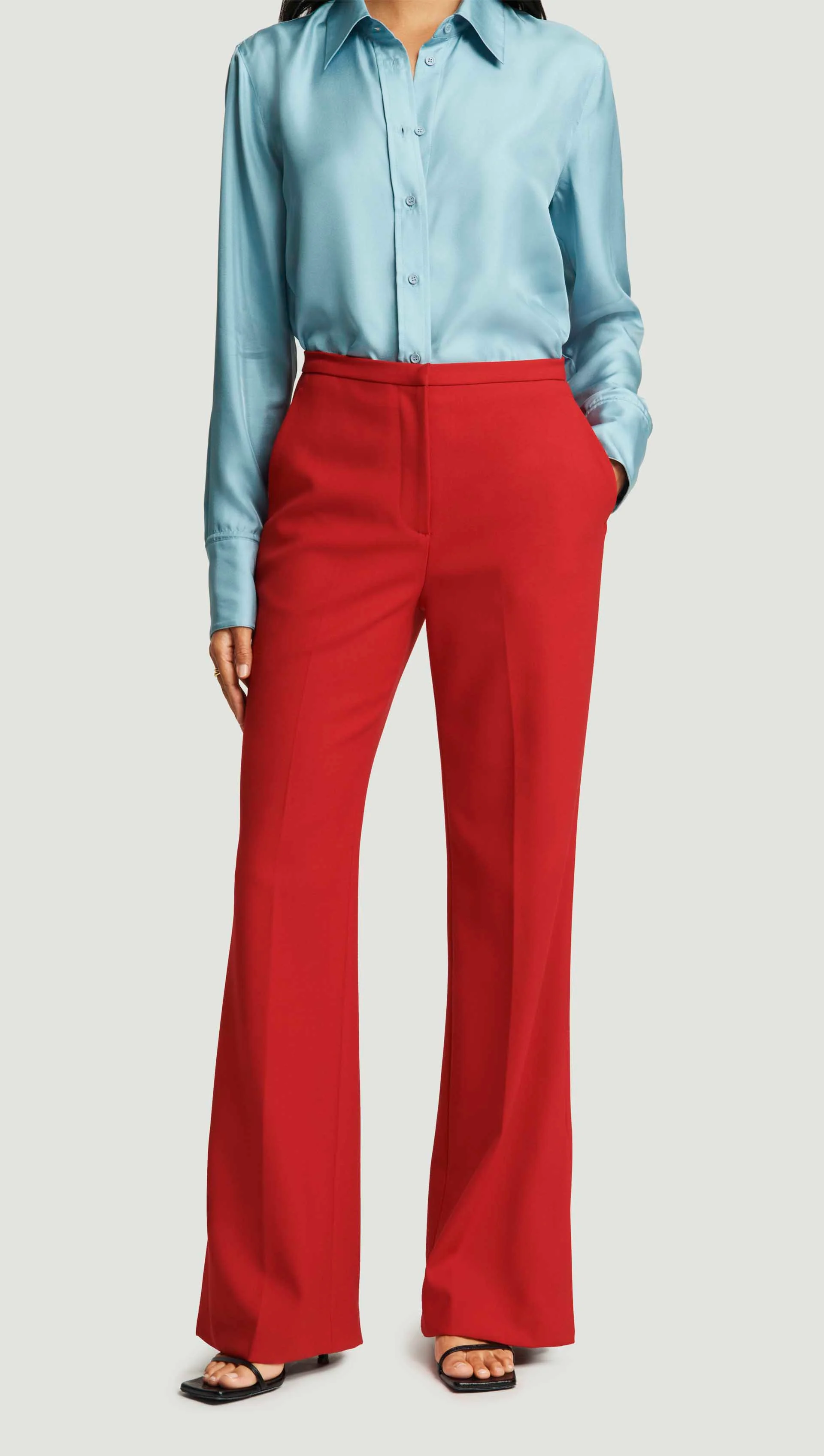 Prince Trouser in Heavy Wool Twill | Ruby Red - Image 5