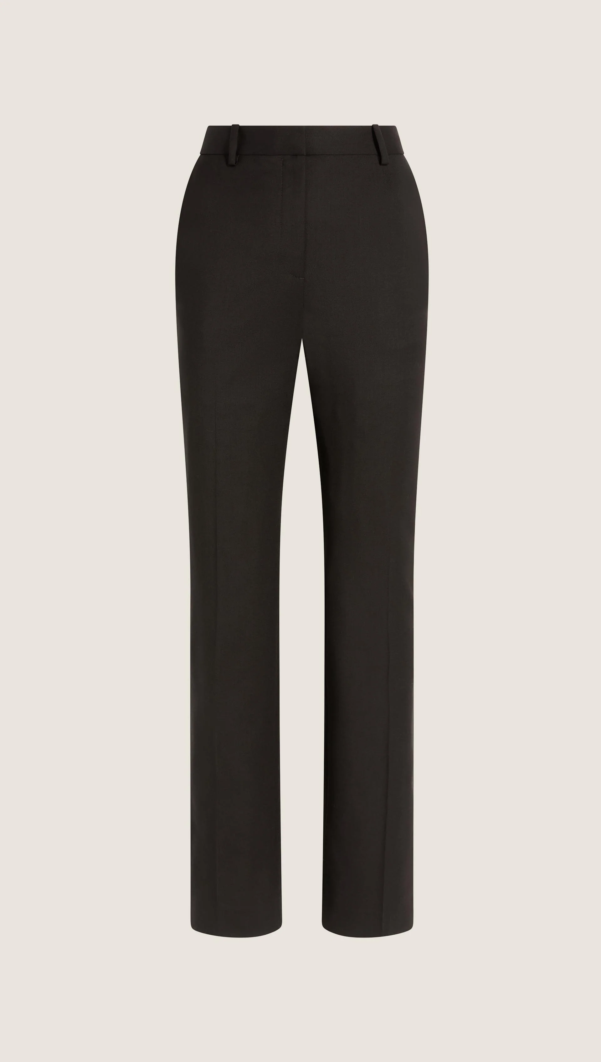 Straight Leg Trouser in Seasonless Wool | Black - Image 13
