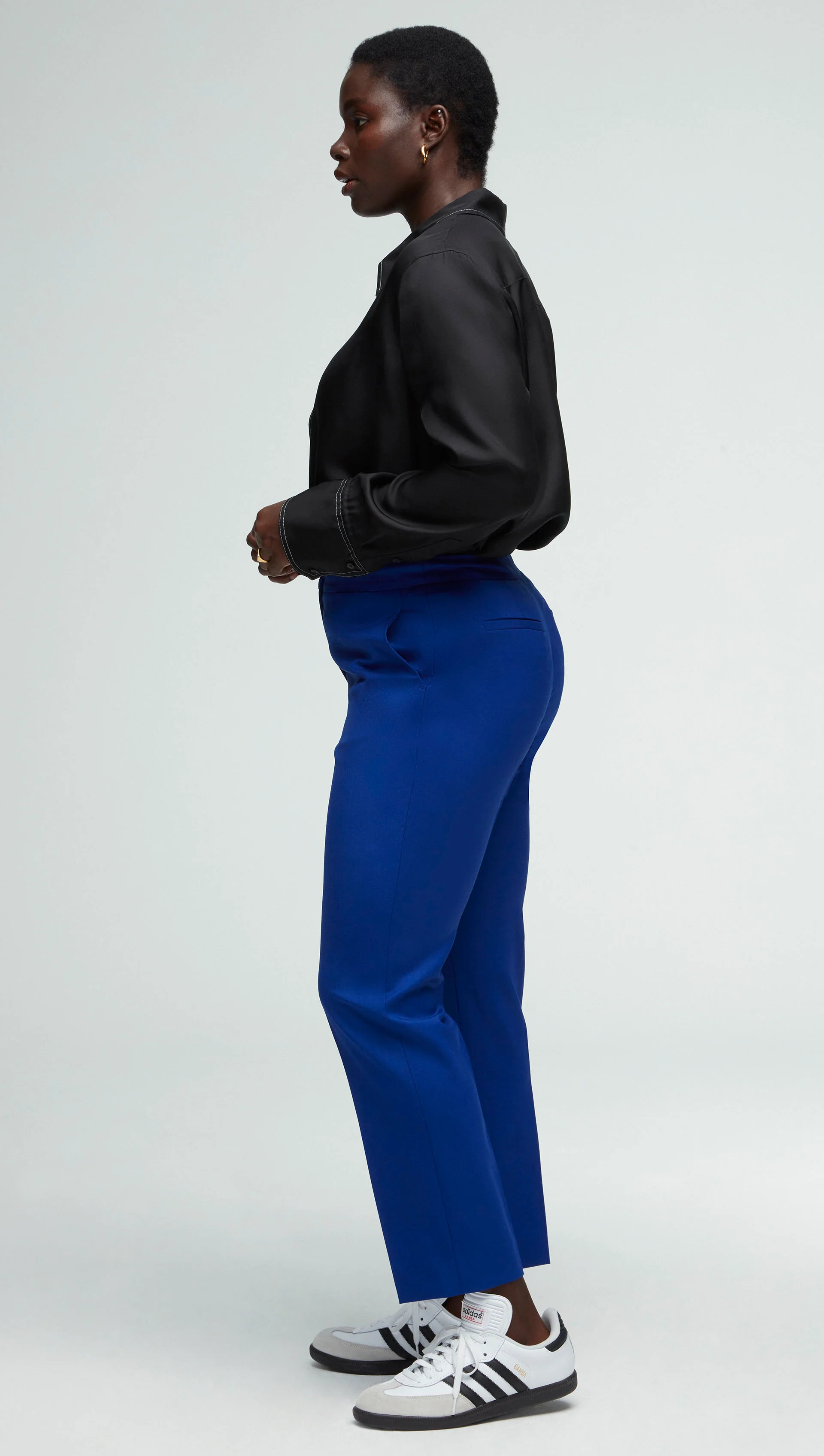 Tailored Trouser in Seasonless Wool | Cobalt - Image 3