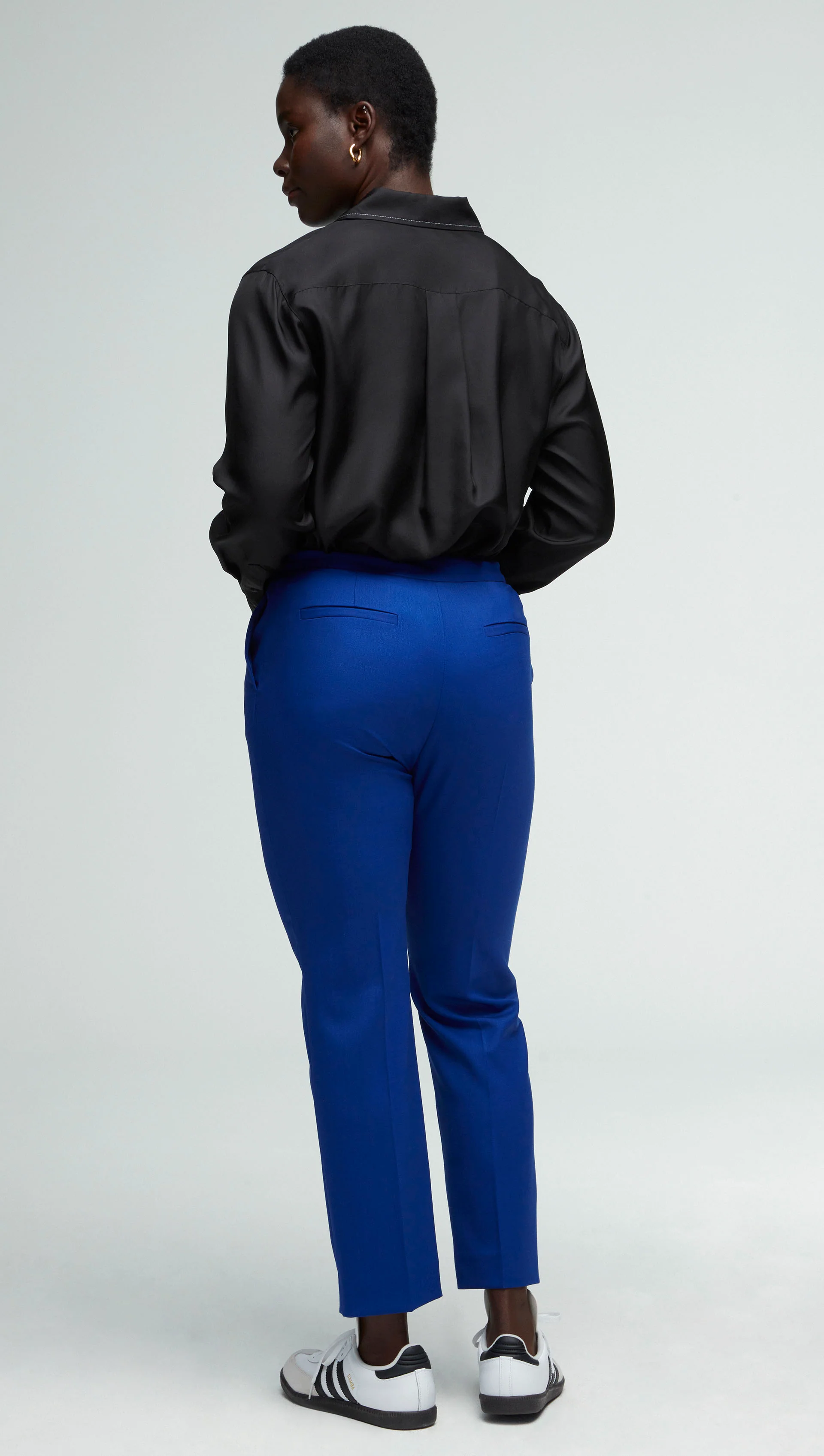 Tailored Trouser in Seasonless Wool | Cobalt - Image 4
