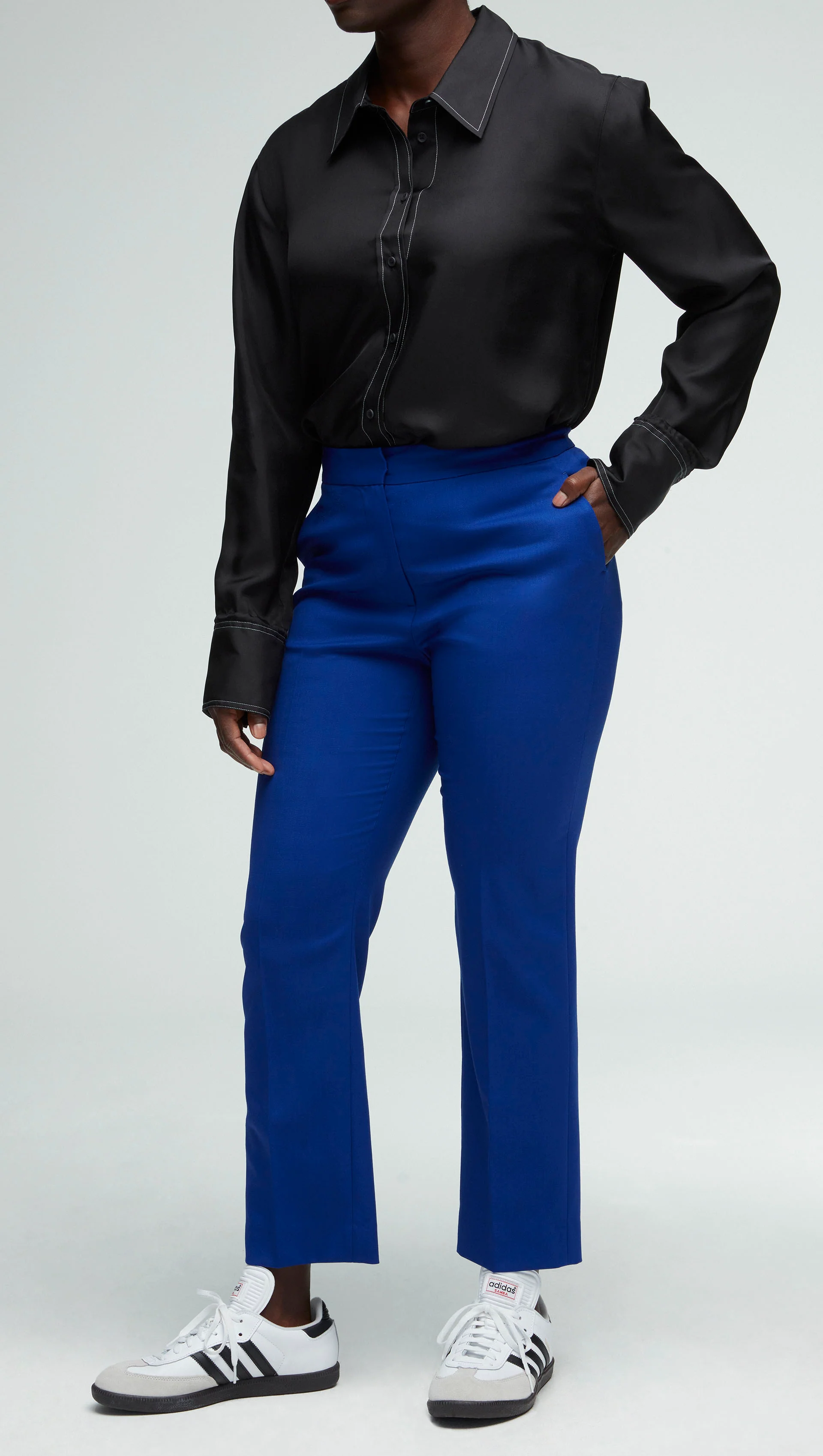 Tailored Trouser in Seasonless Wool | Cobalt - Image 5