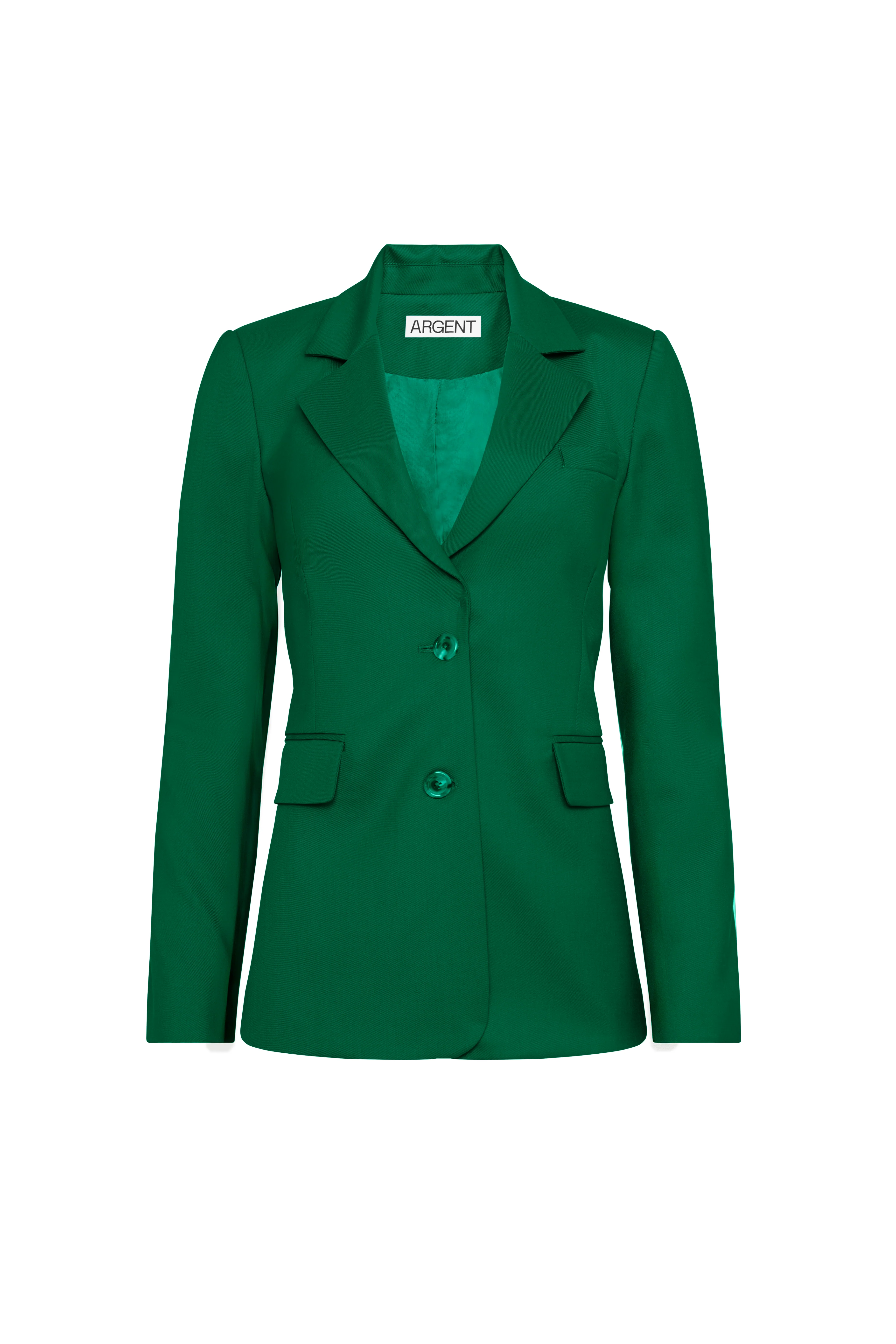 Two-Button Blazer in Seasonless Wool | Jade - Image 10