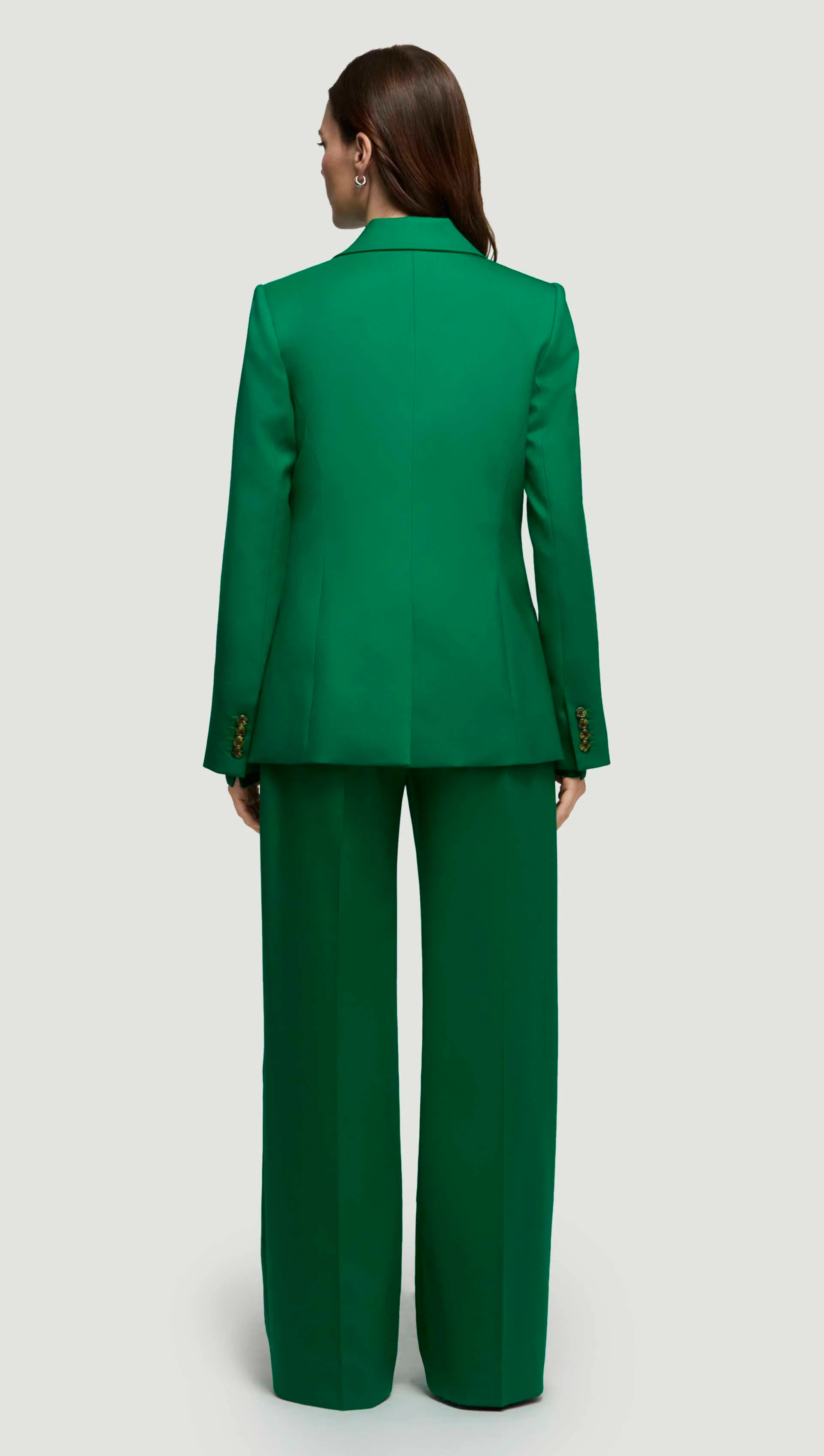 Two-Button Blazer in Seasonless Wool | Jade - Image 4