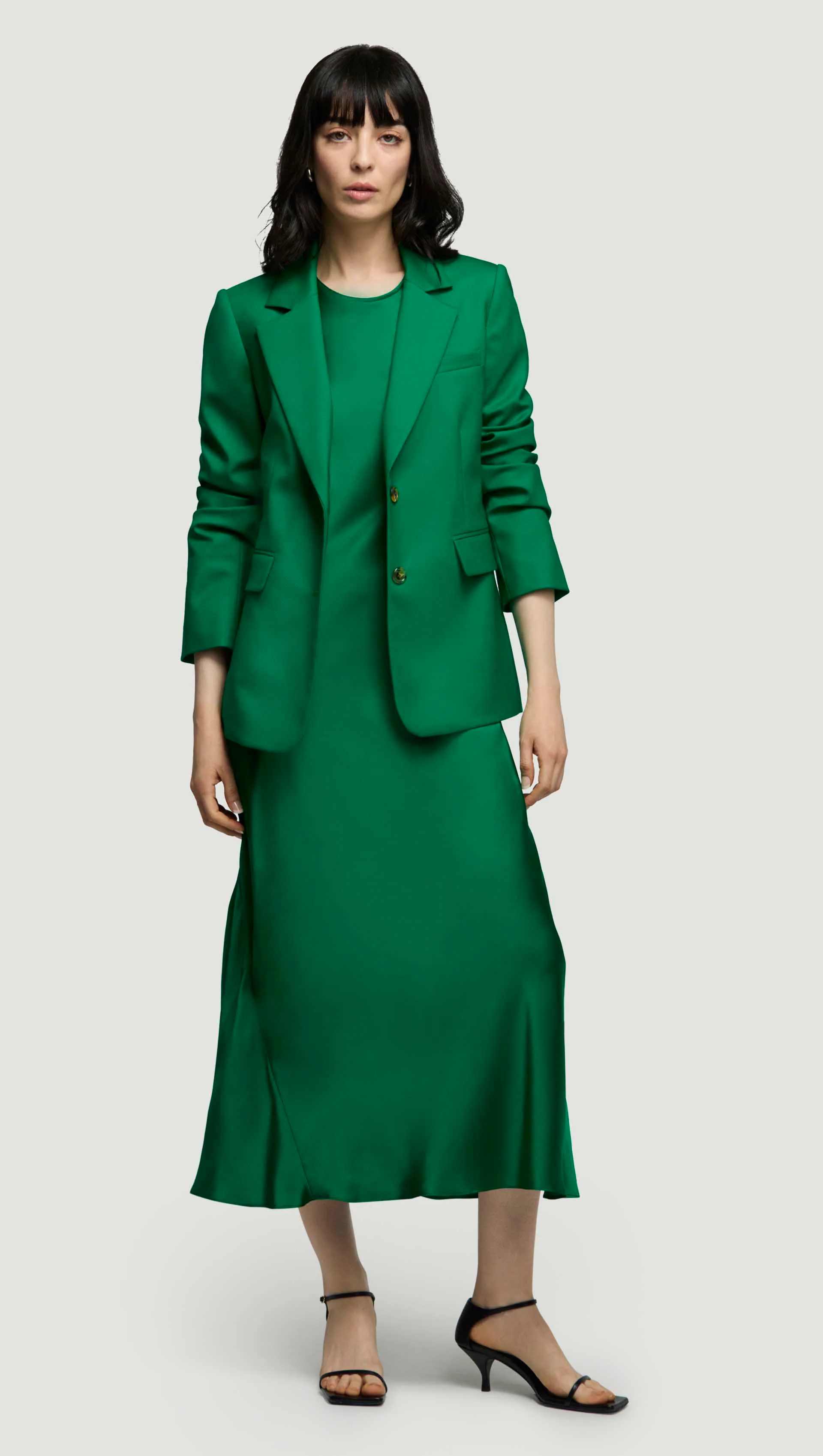 Two-Button Blazer in Seasonless Wool | Jade - Image 7