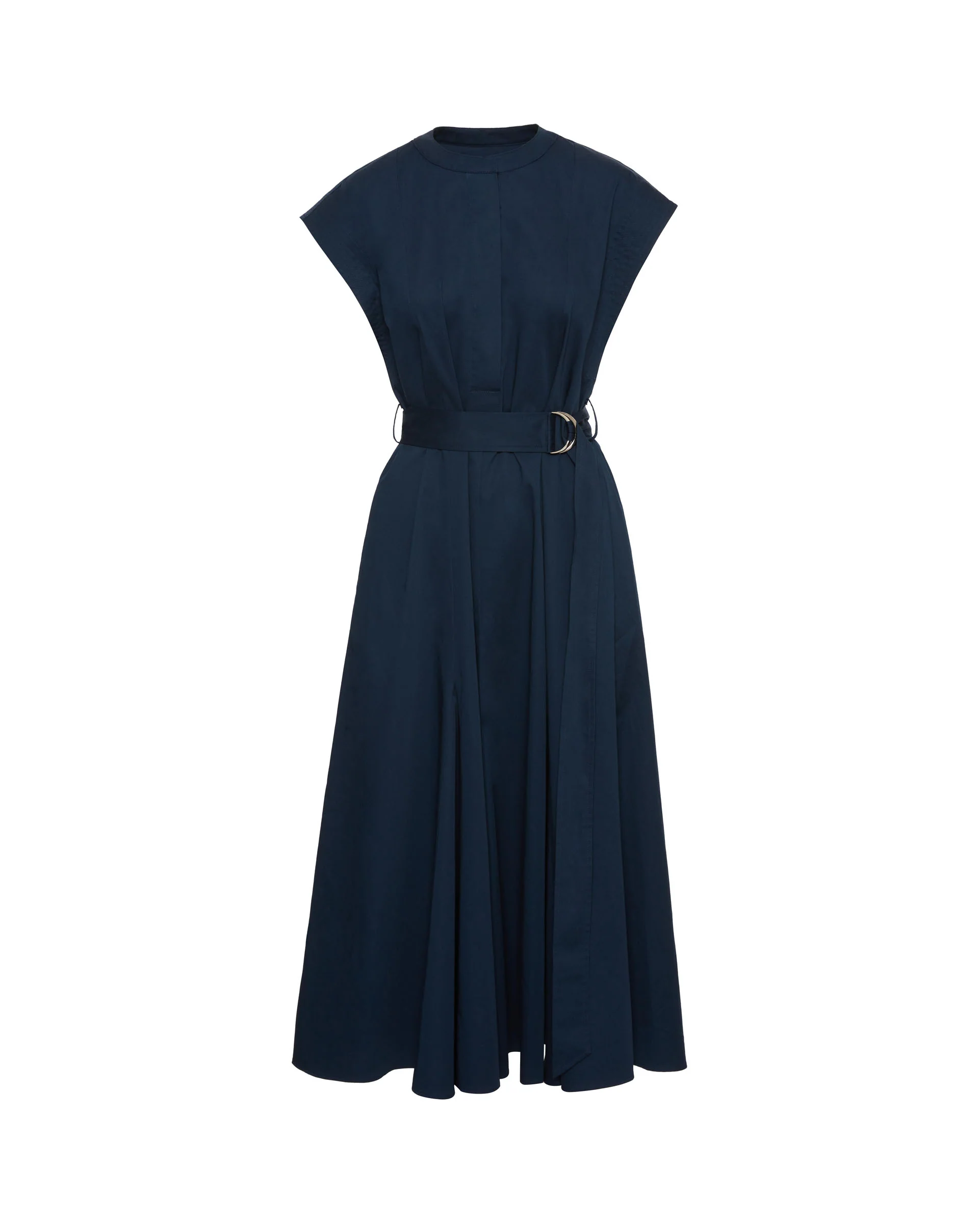 Varick Dress in Cotton Sateen | Midnight - Image 5