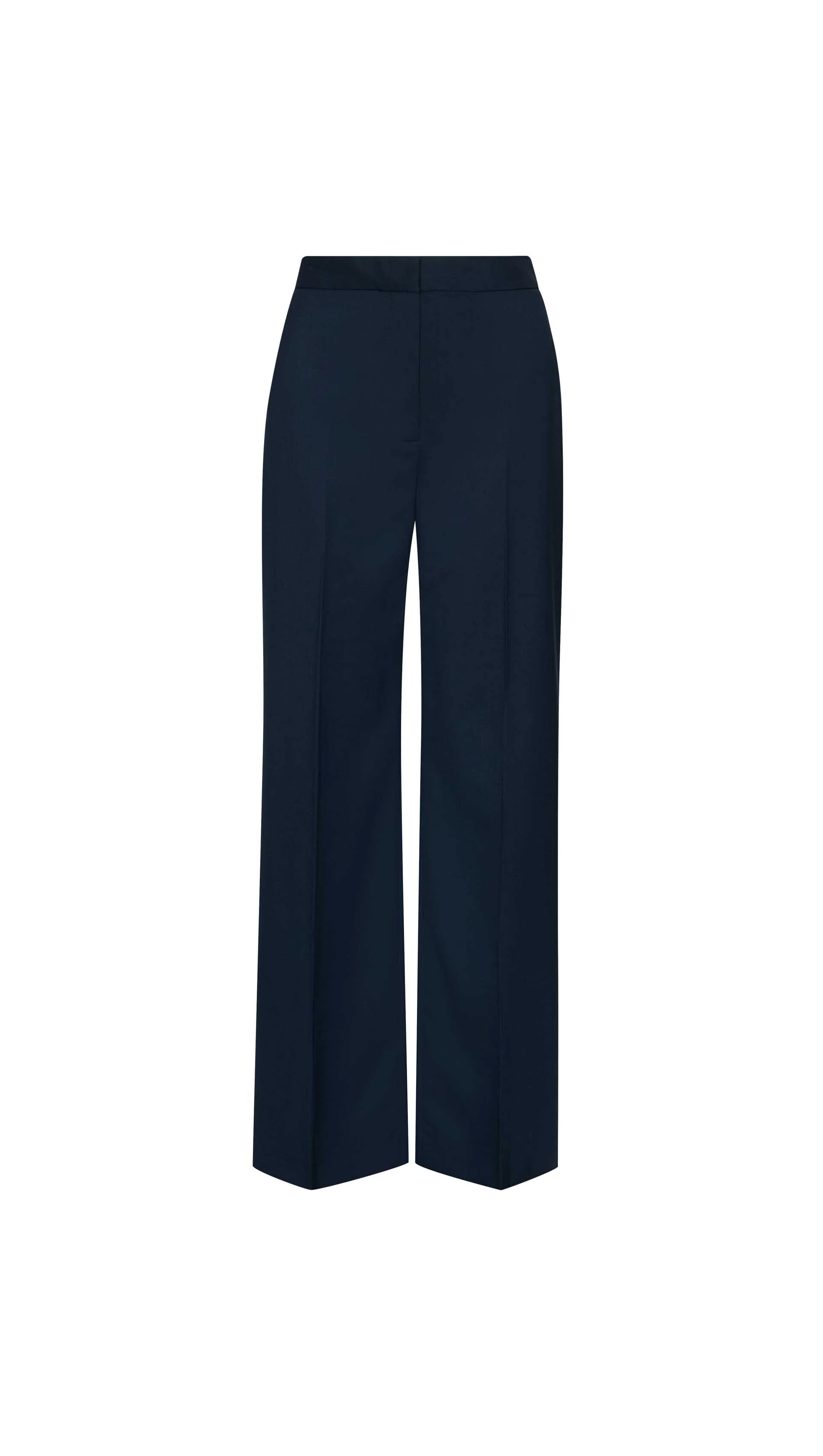 Wide Leg Trouser in Seasonless Wool | Navy - Image 7