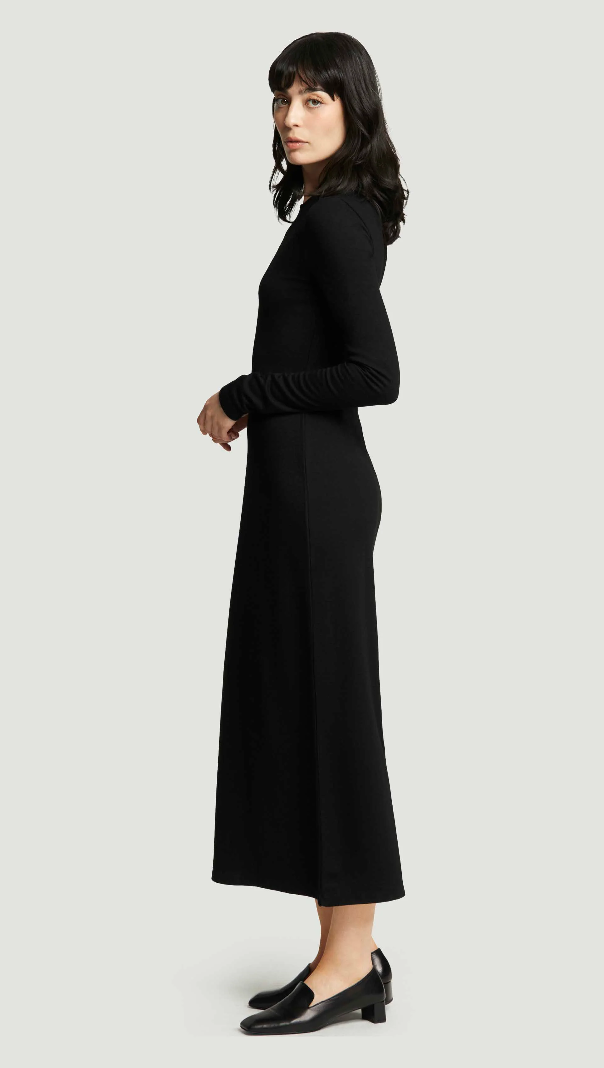 Work Dress in Ponte Jersey | Black - Image 3