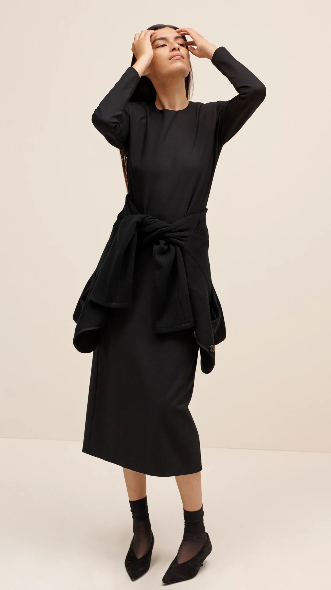 Work Dress in Ponte Jersey | Black - Image 6