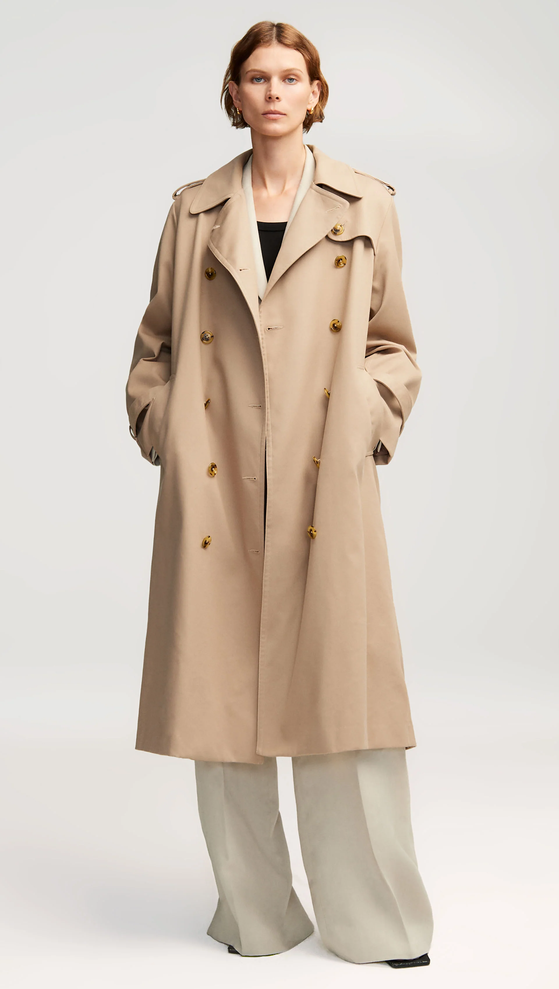 Work Trench in Cotton Twill | Beige - Image 3