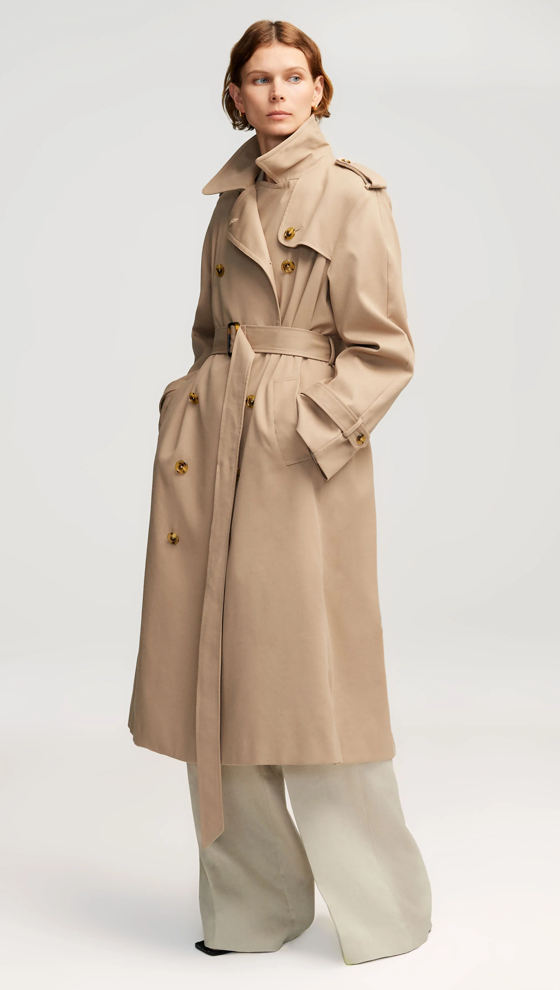 Work Trench in Cotton Twill | Beige - Image 4