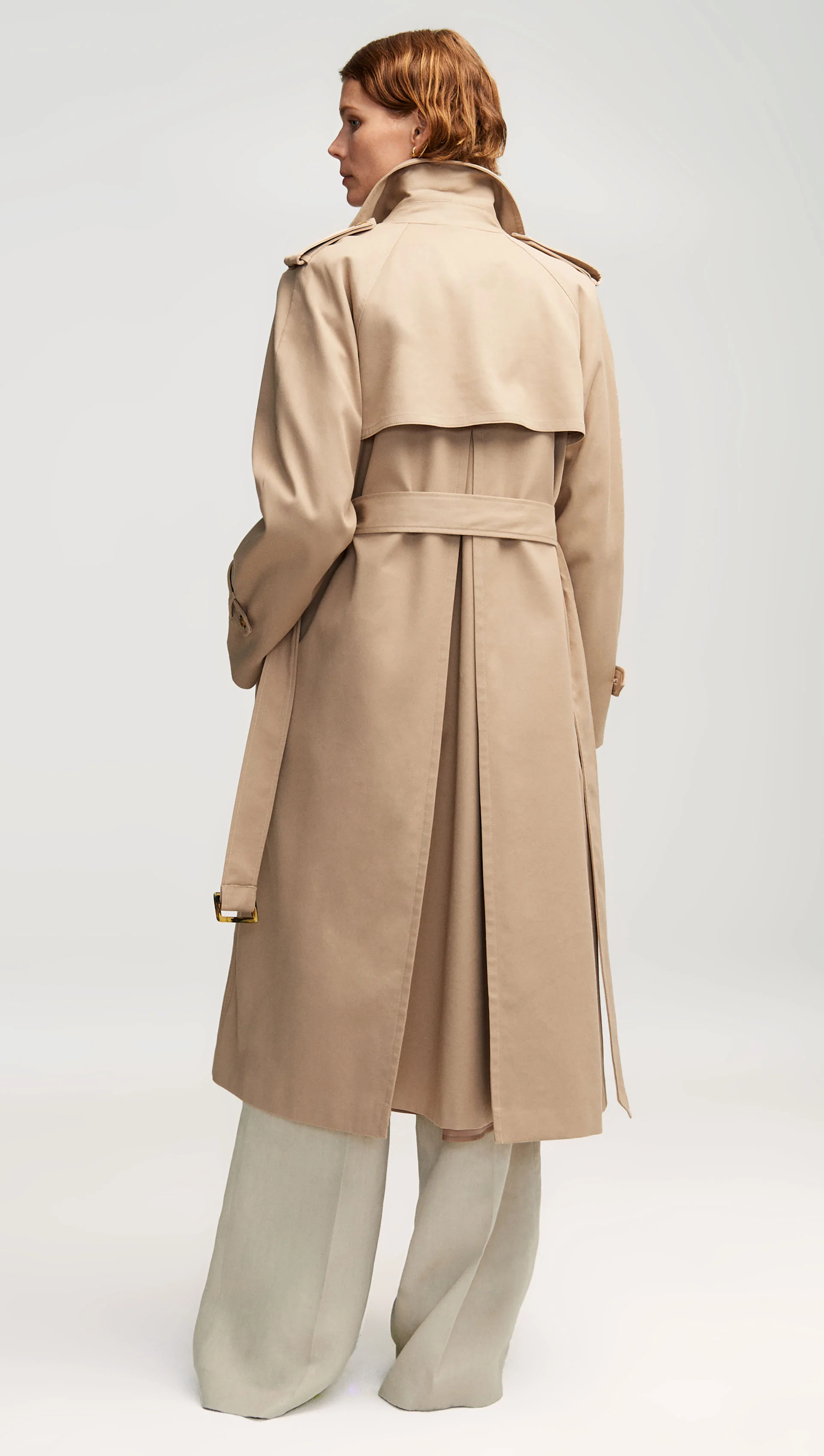 Work Trench in Cotton Twill | Beige - Image 5
